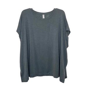 Athleta Release Tee Scoop Neck Top Metropolis Grey Athleisure Workout Gym 2X